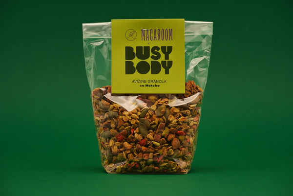 Busy Body Avižinė granola su Matcha