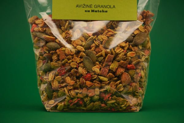 Busy Body Avižinė granola su Matcha