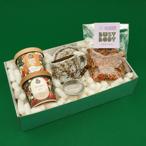 Arbatos ir granolos dovanu rinkinys