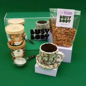 Arbatos ir granolos dovanu rinkinys