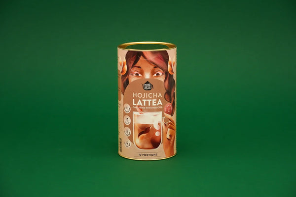 Hojicha arbata LATTE gėrimas