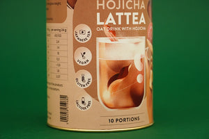 Hojicha arbata LATTE gėrimas