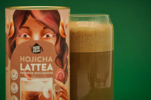 Hojicha arbata LATTE gėrimas