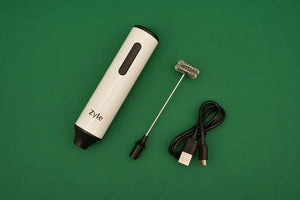 Įkraunamas pieno plaktuvas - elektrinė šluotelė ZYLE