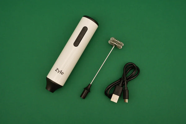 Įkraunamas pieno plaktuvas - elektrinė šluotelė ZYLE