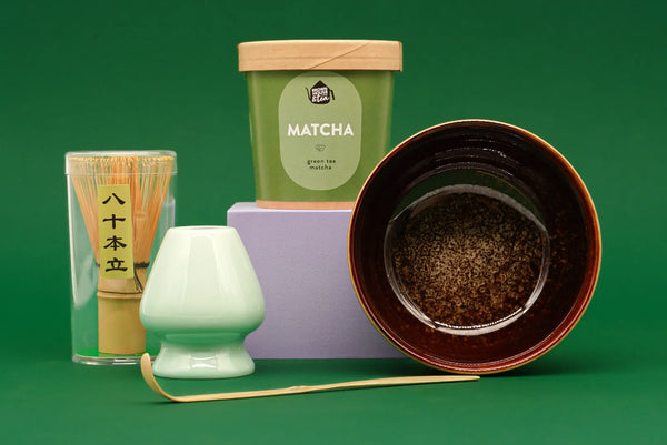 Matcha arbatos rinkinys (Tradicinė + Japan Brown dubuo)