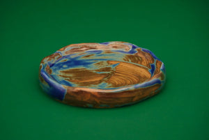 Rankų darbo puodelis su lėkštute OCEAN WAVE