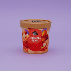 Caramel Pear vaisinės arbatos pakuotė iš šono