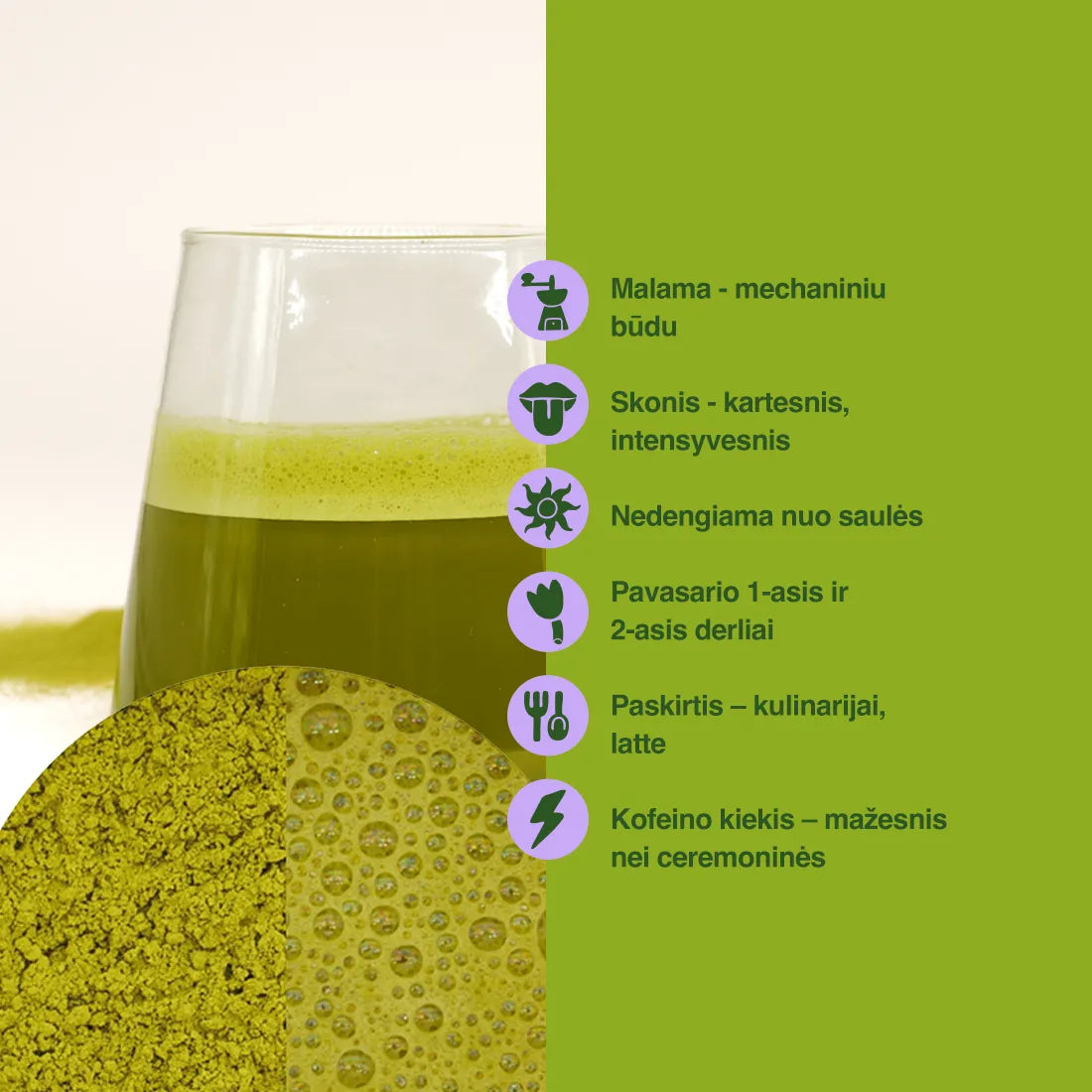 Ceremoninė matcha vs tradicine matcha