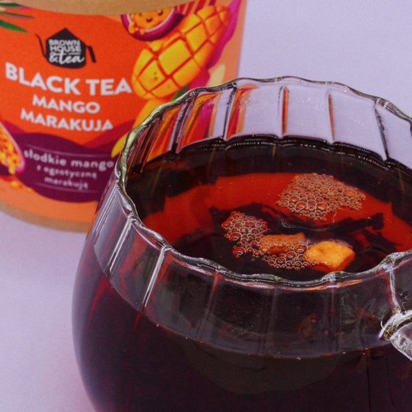 Mango Maracuja etiketė su sudėtimi ir paruošimo instrukcija