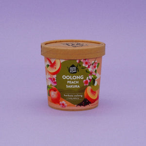 Peach Sakura oolong arbatos pakuotė iš šono