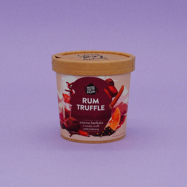 Rum Truffle juodoji arbata 70 g su romo aromatu, kakavos lukštais ir apelsinu